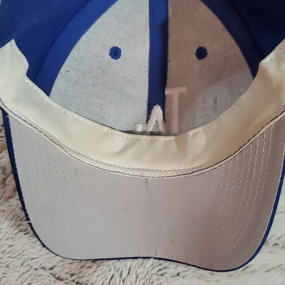 6-Panel OUTDOOR CAP Team MLB Ballcap-Royal Blue w/White Embroidered LA-EC-Sz S/M - Picture 12 of 12